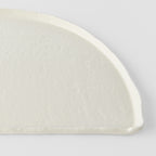 Half Moon Plate 27cm Ivory White Glaze