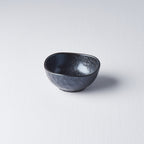Sauce Dish Organic 9cm Kanso Matt Black Glaze