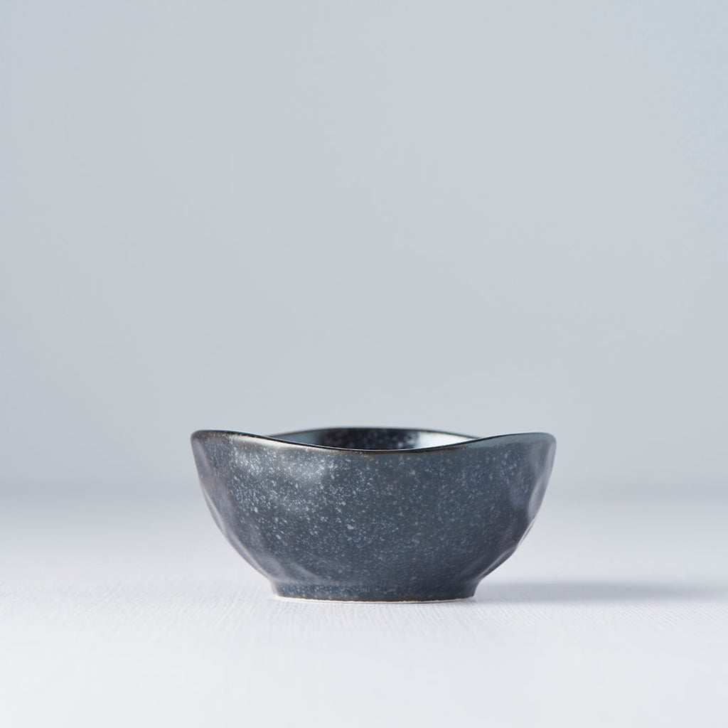 Sauce Dish Organic 9cm Kanso Matt Black Glaze