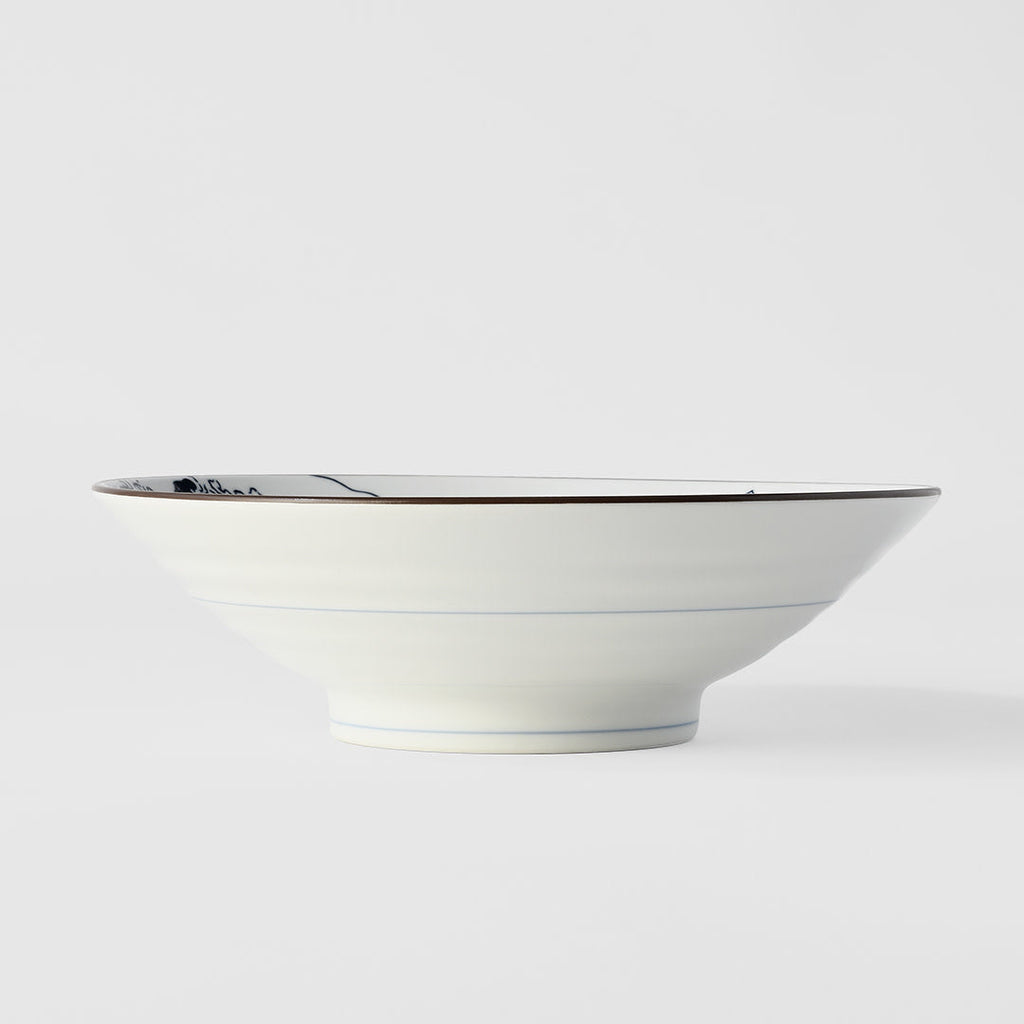 Ramen Bowl 24.5cm Hokusai Great Wave Design
