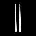 bulk 24 Led Tappered Dinner Candle White 24cm