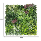 Premium Urban Greenery Artificial Vertical Garden / Fake Green Wall UV Resistant 1m x 1m (Exclusive Model Arriving Mid Sep)