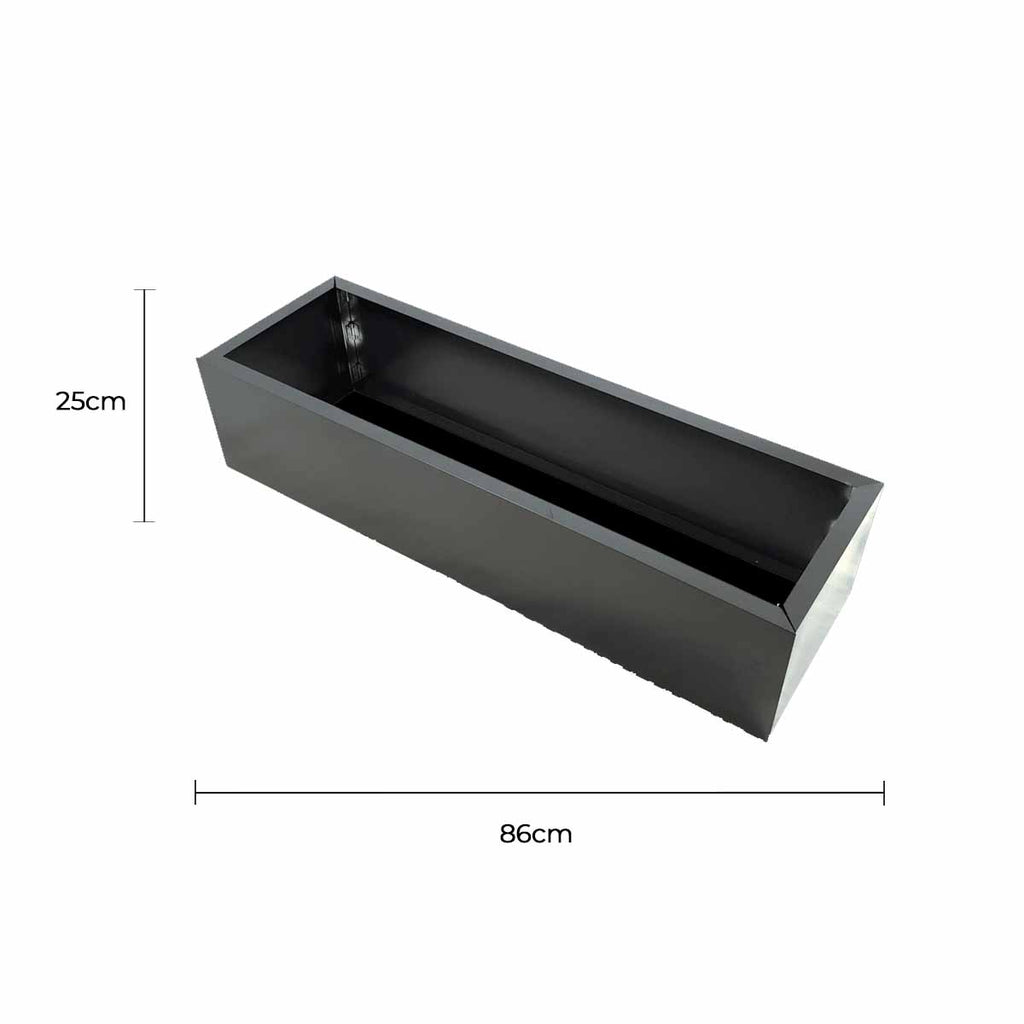 Grey Metal Planter Small
