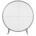 Sturdy Circular Flower Wall / Event Stand 200cm Diameter (Black Frame)