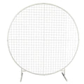 Sturdy Circular Flower Wall / Event Stand 200cm Diameter (White Frame)