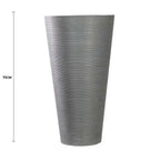 Decorative Large Modern Grey Round Planter 71cm