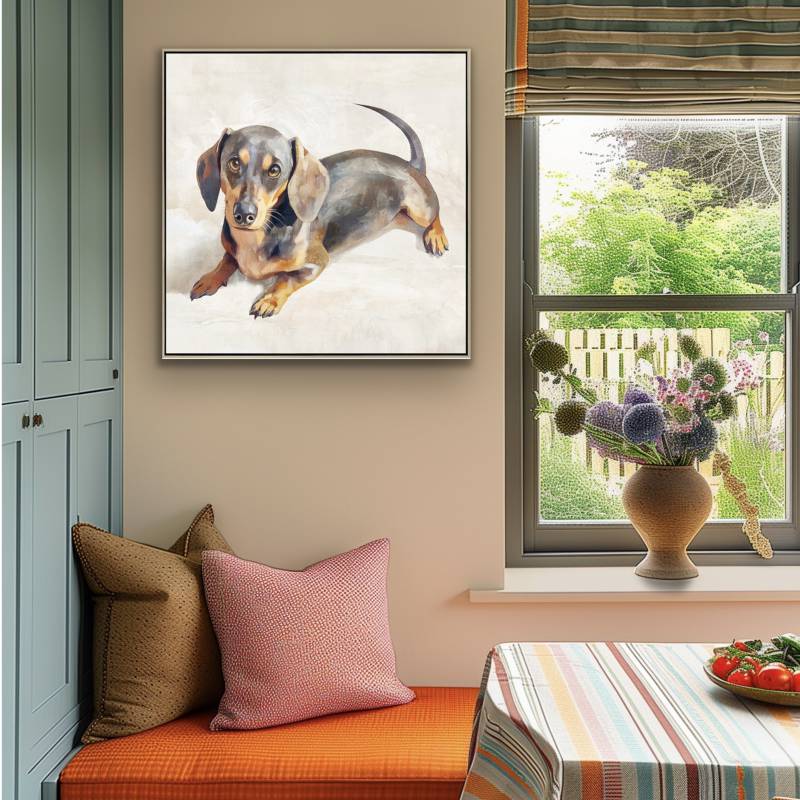 Reggie The Dog Artwork 80cm