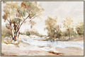 Bush Glow Framed Artwork 120cm
