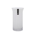 bulk 6 White Flared Ripple Vase 20cm