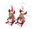 bulk 8 Mr & Mrs Dasher Sled Deer Assort 38cm
