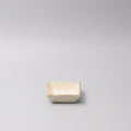 Sauce Dish Square 9cm Natural with Brown Edge