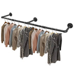 Adjustable Wall-Mounted Clothes Rack (90–180 cm)