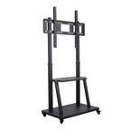 100" Heavy Duty Floor TV Stand TV Cart Trolley Height Adjustable Mount Bracket