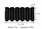 Black Reusable Silicone Ice Stick Mold - 10-Piece Set for Drinks and Bottles (6 x 1.2 cm per Stick)