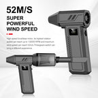 Black 130,000 Turn Compact Handheld Air Blower and Vacuum Cleaner with Dual Functionality (product without the vac attachments)