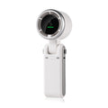 White Portable Handheld Mini Fan - USB Rechargeable Desktop Fan for Outdoor and Indoor Use