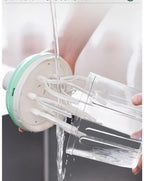 Manual Rotary Egg Beater & Cream Whisk 1200ml - Hand Crank Kitchen Mixer for Baking - Durable ABS Material Green