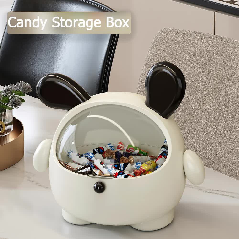 2PCS Pink + Rose red with polka dot Cute Puppy Desktop Bin with Lid - Mini Trash Can & Storage Organiser - Kawaii Office Decor for Vanity & Home Office