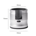 Silver Round Professional Aluminum Espresso Tamping Station - Adjustable Portafilter Holder Stand