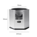 Silver Diamond Professional Aluminum Espresso Tamping Station - Adjustable Portafilter Holder Stand