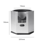 Silver Diamond Professional Aluminum Espresso Tamping Station - Adjustable Portafilter Holder Stand