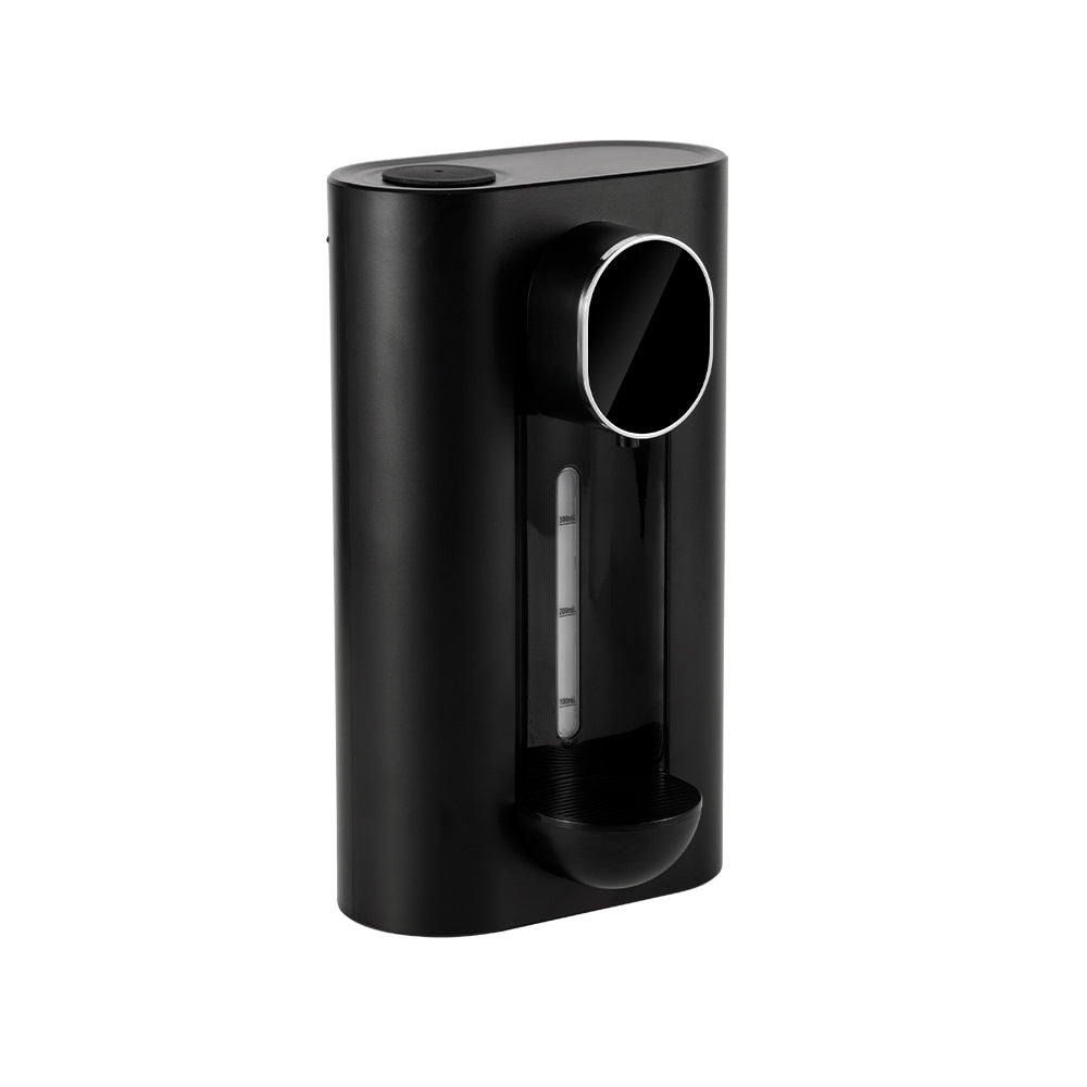 Smart Automatic Mouthwash Dispenser - Wall-Mounted, 3 Adjustable Levels, LED Display & Magnetic Cups(Black)
