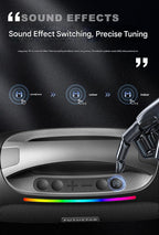 Portable Bluetooth 5.3 Speaker - 60W Powerful Sound, RGB Lights, Multiple Inputs(Blue)