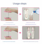 Pink Dual Nozzle Nano Facial Mister - USB Rechargeable Hydrating Spray