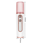 Yellow Dual Nozzle Nano Facial Mister - USB Rechargeable Hydrating Spray