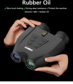 Red Professional HD Digital Night Vision Binoculars - 6X Optical Zoom, IR Illumination, Record 2.5K Video & 48MP Photos