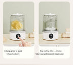 Blue Portable Mini Washing Machine - Rechargeable USB-C Electric Washer for Travel, Delicates & Socks