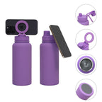 Lake Blue Premium 35oz Stainless Steel Insulated Sports Bottle with Magnetic Phone Holder Lid