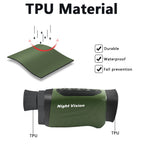 Black HD Digital Night Vision Monocular - High-Magnification Infrared Scope for Day & Night Use