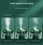 White 3.5L Smart Cool Mist Humidifier with Dual Nozzle & Digital Display - Ultra-Quiet Air Purifier for Bedroom and Office