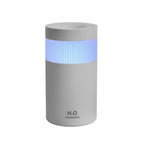 2-Piece Grey Mini Desktop Humidifier - Portable Mist Maker for Home and Car Use