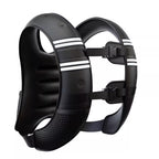 Black Gym Partner Weighted Vest - Adjustable & Reflective for Running, Training & Strength Building(10KG)