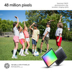 48MP Digital Camera with 16x Zoom & AF Autofocus - Full HD Vlogging Camera for Beginners & Kids(White)