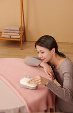 Rechargeable Electric Fabric Shaver - Powerful Lint Remover with Dual-Ring Blades & Ergonomic Design(champagne)