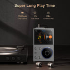 Portable Hi-Res Digital Audio Player - DSD, Dual DAC, Bluetooth 5.0, Expandable Storage(BLACK 16GB +32GB)