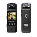 Mini Body Camera with 180 Rotatable Lens, Night Vision & Motion Detection - 1.3 Screen 1200mAh Battery(black+32G)"