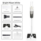 Cordless 2-in-1 Handheld & Stick Vacuum Cleaner with Detachable Water Tank & Dust Mite Remover(white)