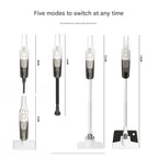 Cordless 2-in-1 Handheld & Stick Vacuum Cleaner with Detachable Water Tank & Dust Mite Remover(white)