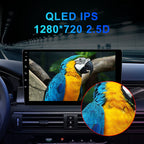 Universal 7-Inch Android Car Stereo GPS Navigator - QLED HD Touchscreen, 2GB RAM 32GB ROM, WiFi, Bluetooth 5.4, CarPlay & Mirror Link(black 7 inches)