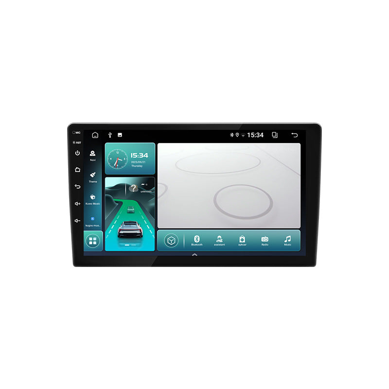 Universal 9-Inch Android Car Stereo GPS Navigator - QLED HD Touchscreen, 2GB RAM 32GB ROM, WiFi, Bluetooth 5.4, CarPlay & Mirror Link(black 9 inches)