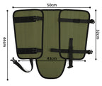 Camouflage khaki Outdoor Waterproof Leg Gaiters - Anti-Snake Bite & Scratch Protection Boot Covers - Breathable Nylon Oxford Leg Guards for Hiking Camping