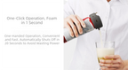 Portable Ultrasonic Beer Foam Maker - Clip-On Canned Beer Dispenser for Creamy Head - Battery Operated Bar Accessory