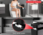 Black Smart Sensor Trash Can – Slim, Durable, and Hands-Free Waste Bin for Kitchen, Bathroom, or Living Room