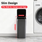 White Smart Sensor Trash Can – Slim, Durable, and Hands-Free Waste Bin for Kitchen, Bathroom, or Living Room