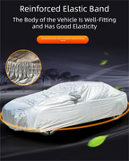 Silver 3L Universal Car Cover – 170T Taffeta Fabric, All-Weather Protection for Cars(4600×1800×1500MM)