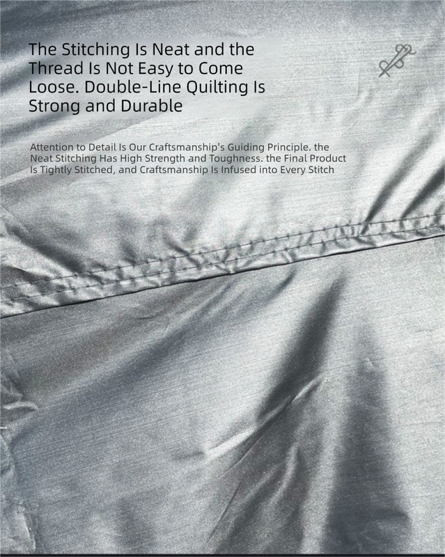 Silver YXL Off-Road Vehicle Cover – 170T taffeta fabric, all-weather vehicle protection(4900×2000×1850MM)